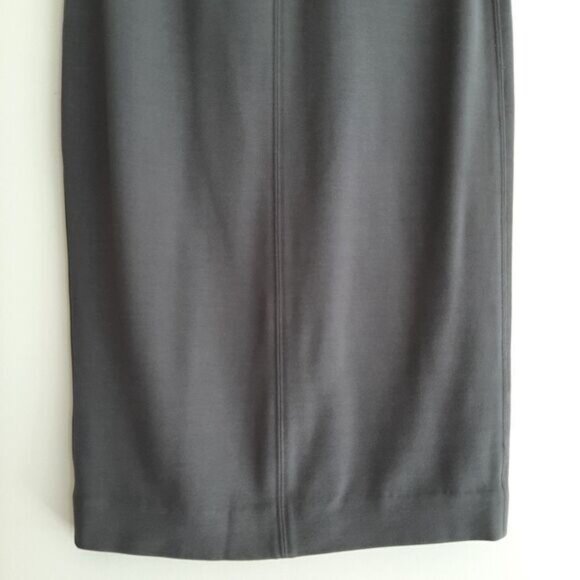 WILFRED / Aritzia Lis Pencil Midi Skirt Solid Grey Sz S Flawed - Picture 4 of 10
